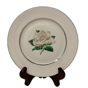 Vogue Ceramic Industries "Governor's Mansion" Side Plate - White Rose Pattern